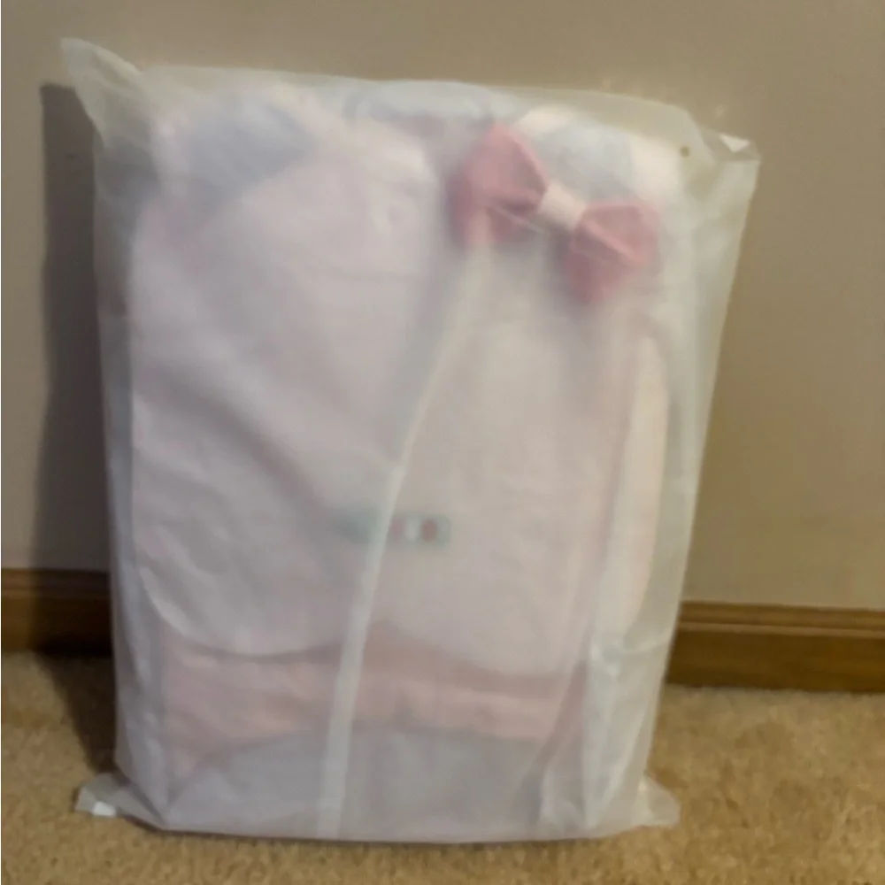 Lisinuo Pink Kitty Backpack BookBag Girls Cat Lover Travel Carry On Padded Bag